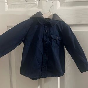 Toddler Hooded Twill pocket shirt
